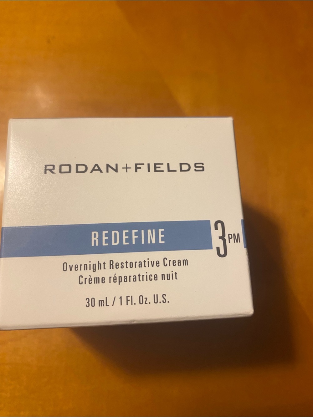Rodan + Fields REDEFINE Overnight Restorative Cream — White with Blue Accent
